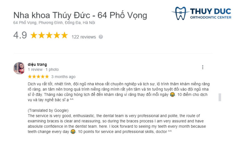 Đánh giá của khách hàng trên Google 3 Đánh giá của khách hàng trên Google 3