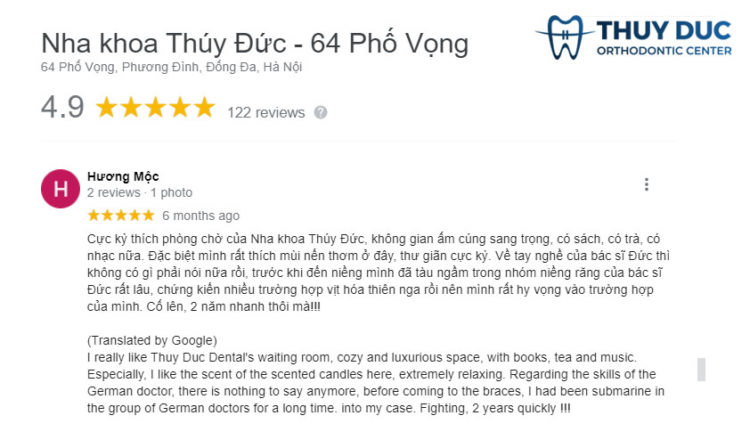 Đánh giá của khách hàng trên Google 4 Đánh giá của khách hàng trên Google 4