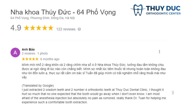 Đánh giá của khách hàng trên Google 5 Đánh giá của khách hàng trên Google 5