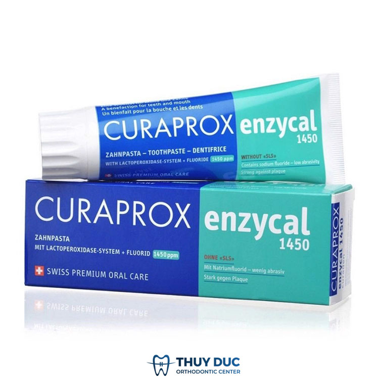Kem đánh răng Curaprox Enzycal 1450 1 Kem đánh răng Curaprox Enzycal 1450 1