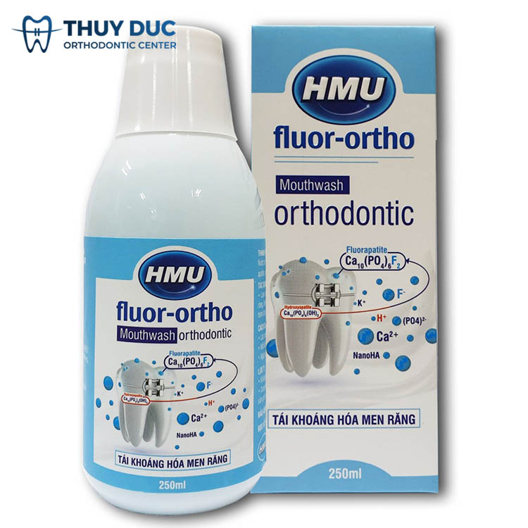 Nước súc miệng HMU Fluor Ortho 1 Nước súc miệng HMU Fluor Ortho 1