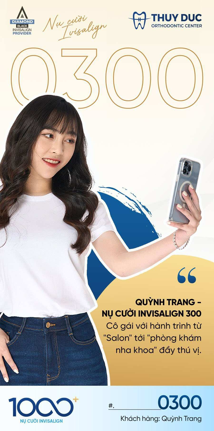 Nụ cười Invisalign #300 - Quỳnh Trang 1