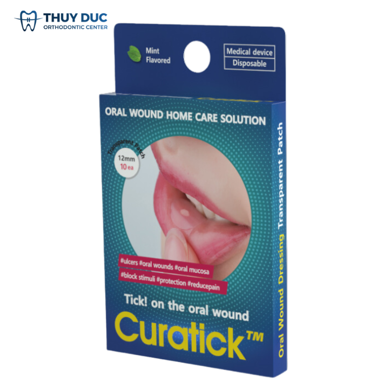 Miếng dán chữa nhiệt miệng Curatick 1 Miếng dán chữa nhiệt miệng Curatick 1