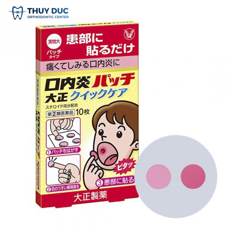 Miếng dán nhiệt miệng Taisho Quick Care 1 Miếng dán nhiệt miệng Taisho Quick Care 1