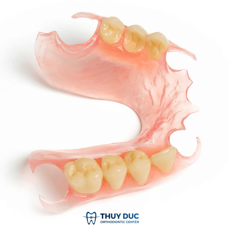 Hàm giả tháo lắp trên nền nhựa dẻo 1 Hàm giả tháo lắp trên nền nhựa dẻo 1